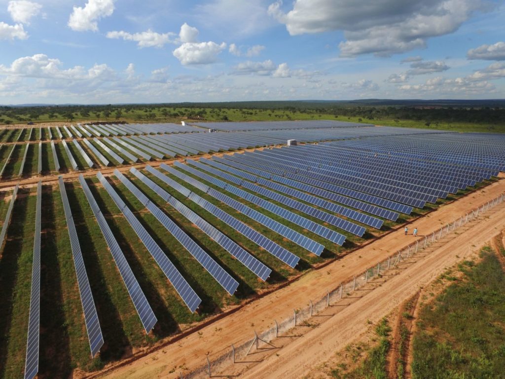 Fazenda solar da Órigo Energia localizada em Canastra - Minas Gerais
